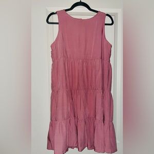 New Pink Ruffle Dress Size Large